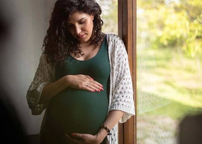 Pregnant woman belly